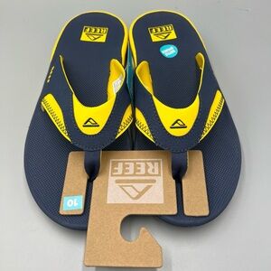 Reef Fanning Pregame Michigan Sandals, Bottle Opener Slides, Men s Sz 10